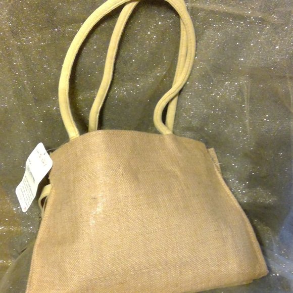 Jute Cottage Beige Sequined Purse - Picture 6 of 8